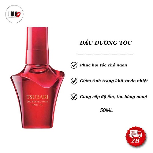 Dầu dưỡng Tsubaki Oil Perfection Hair Oil 7 In 1 – Màu Đỏ