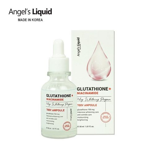 Tinh chất truyền trắng trị nám chuyên sâu Angel's Liquid Glutathione + Niacinamide 700 V-Ampoule 30ml