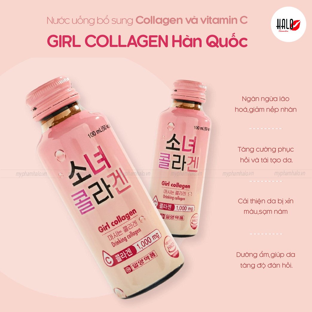 Nước uống Girl Collagen - Halo Cosmetics - Cửa hàng mỹ phẩm chính hãng tại Pleiku