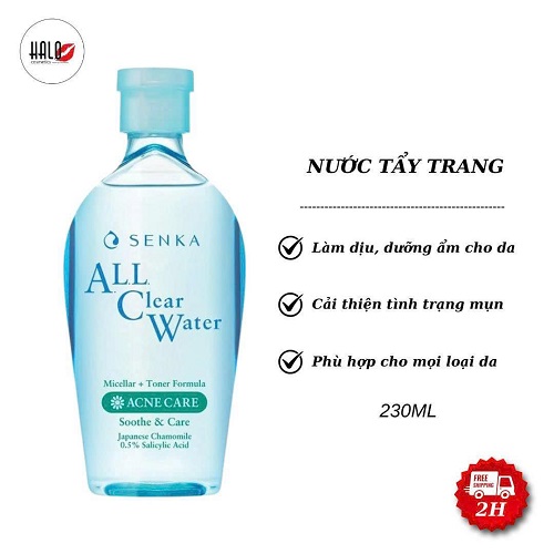 Nước tẩy trang ngăn ngừa mụn Senka AC Water ACNE Care 230ml