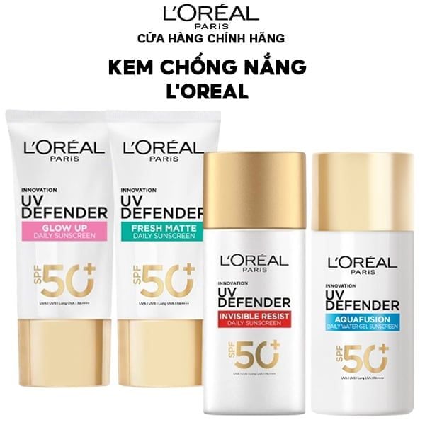 Kem chống nắng mịn nhẹ, bảo vệ da, ngăn ngừa lão hóa L'Oreal UV Defender Serum Protector SPF 50+/PA++++
