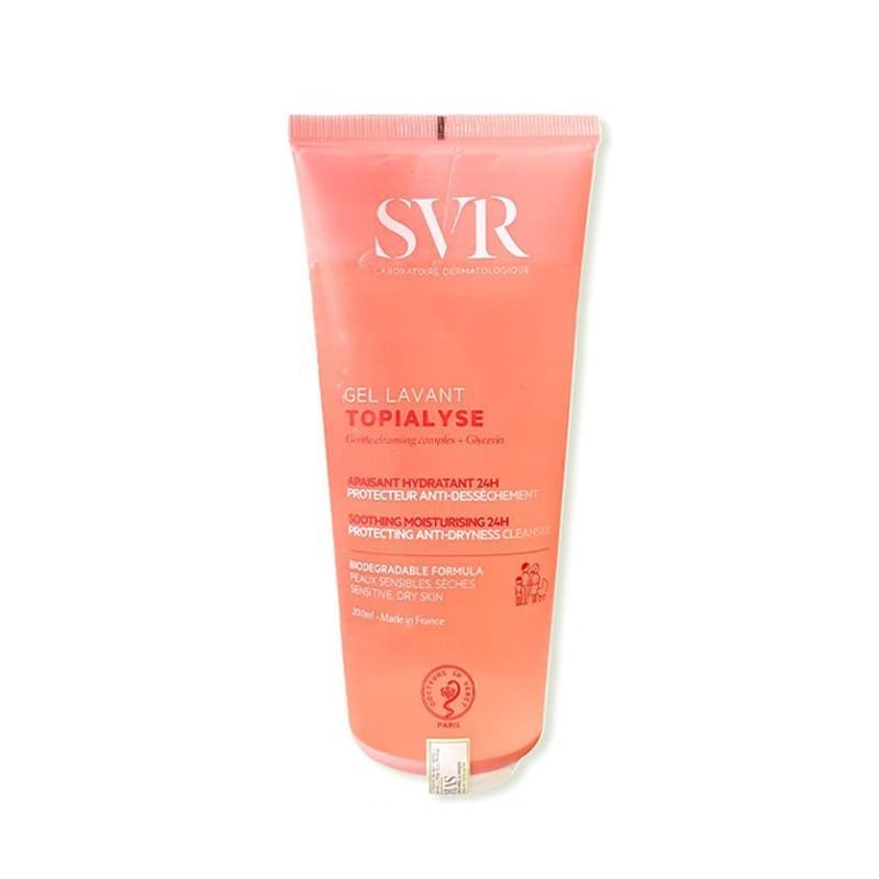 Sữa rửa mặt dạng gel không chứa xà phòng dành cho da khô SVR Topialyse Gel Lavant