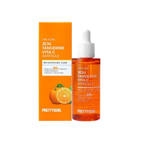 Tinh chất dưỡng trắng The Pure Jeju Tangerine Vita C Ampoule Pretty Skin (date 09/26)