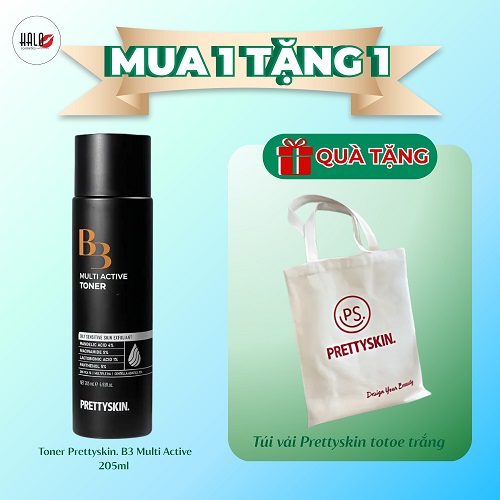 Nước hoa hồng PrettySkin B3 Multi Active Toner 205ml