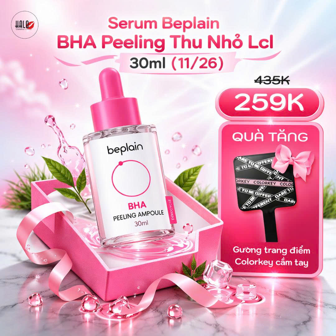 Tinh Chất BHA Hỗ Trợ Giảm Mụn, Dầu Nhờn Beplain BHA Peeling Ampoule 30ml ( date 11/2026)