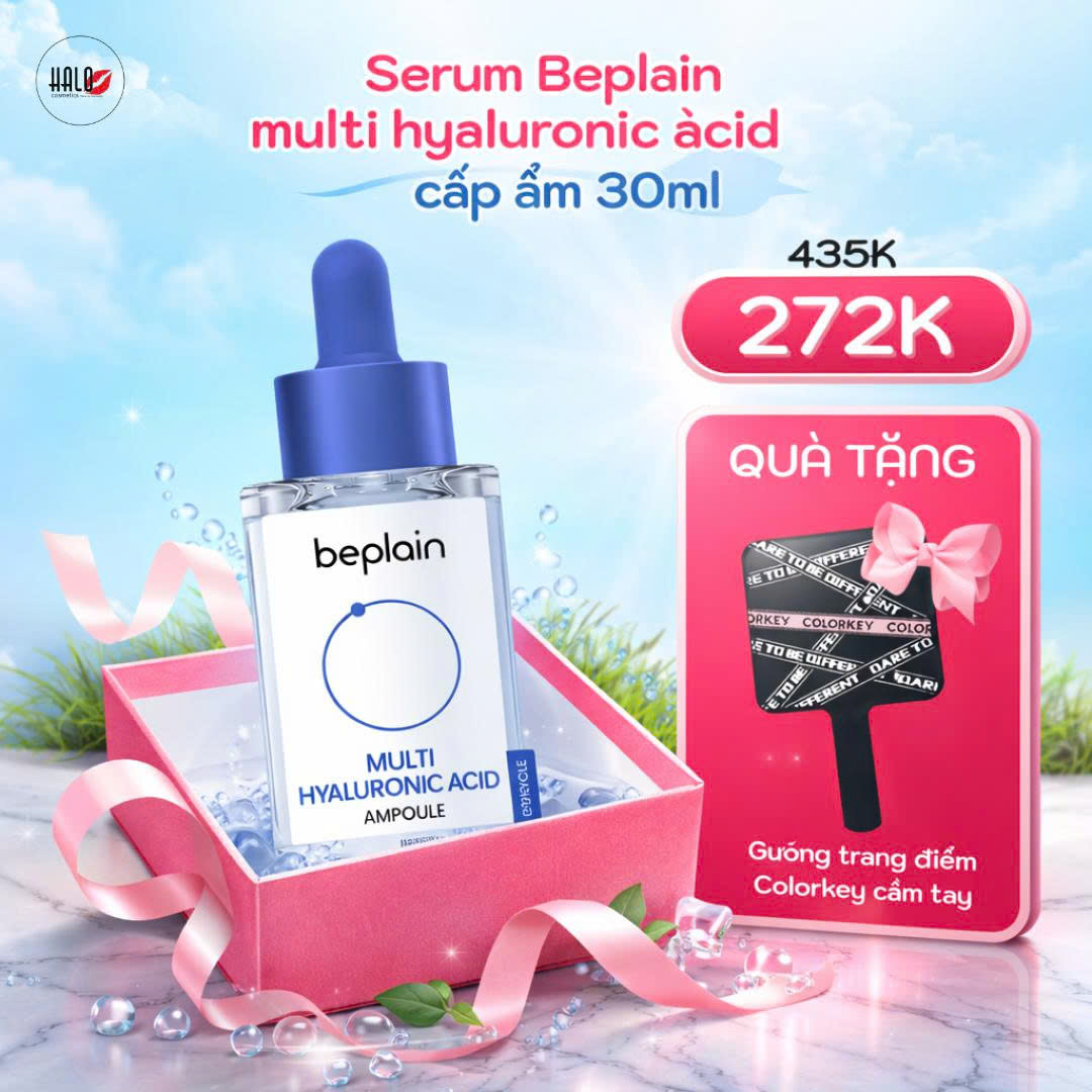 Tinh Chất Dưỡng Ẩm Cho Da Căng Mịn Beplain Multi Hyaluronic Acid Ampoule 30ml