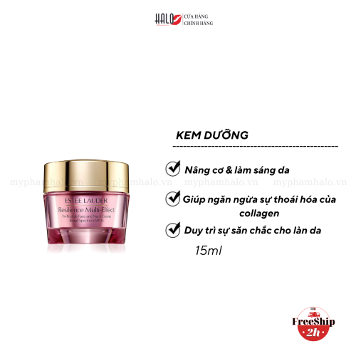 Kem Dưỡng Da Estee Lauder Resilience Multi-Effect Tri-Peptide Face and Neck Creme