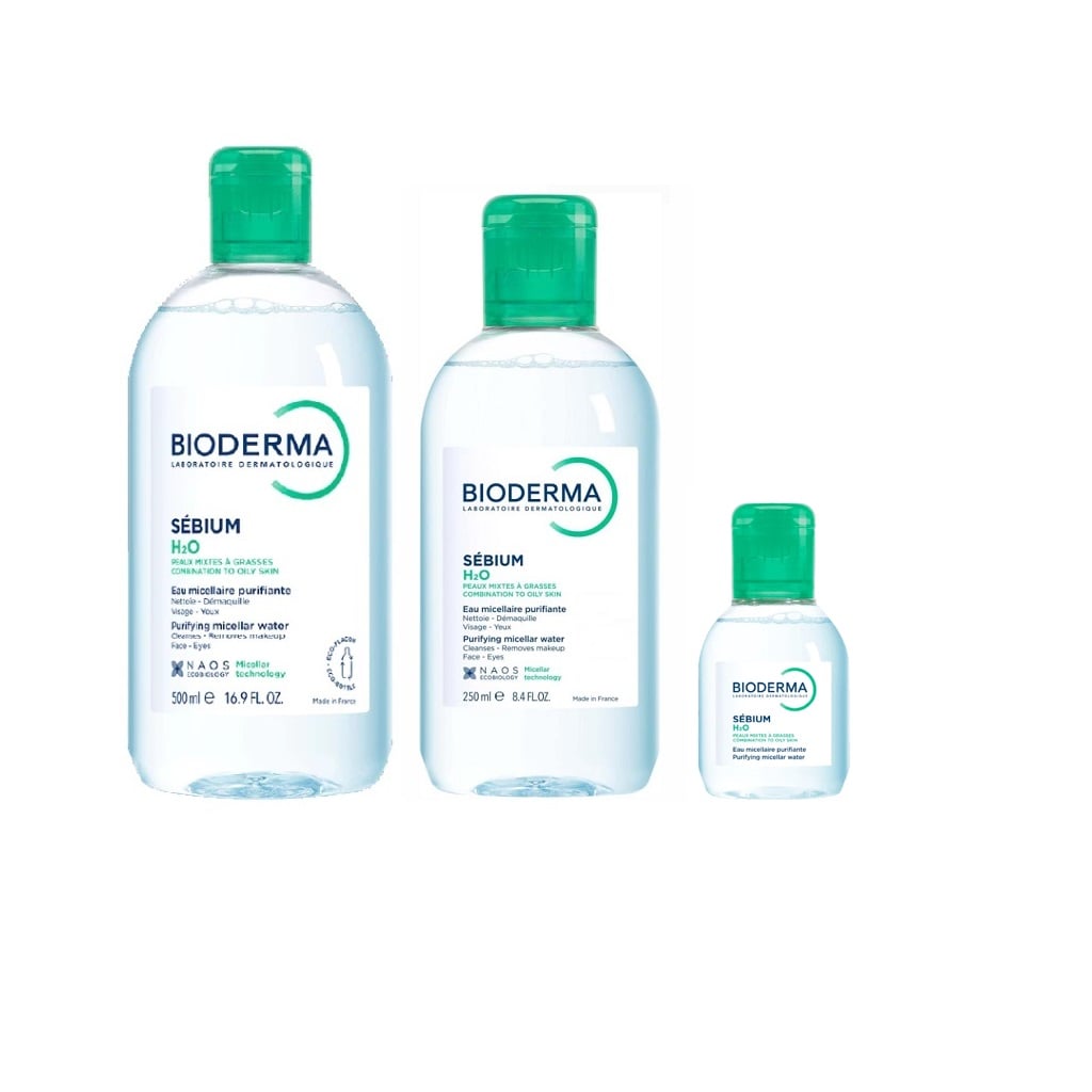 Nước Tẩy Trang Bioderma Cho Da Dầu, Da Hỗn Hợp, Da Mụn Sebium H2O