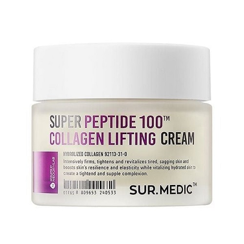 Kem Dưỡng Sur.Medic+ Hỗ Trợ Nâng Cơ, Cải Thiện Độ Đàn Hồi, Căng Mịn Super Peptide 100 Collagen Lifting Cream 50ml