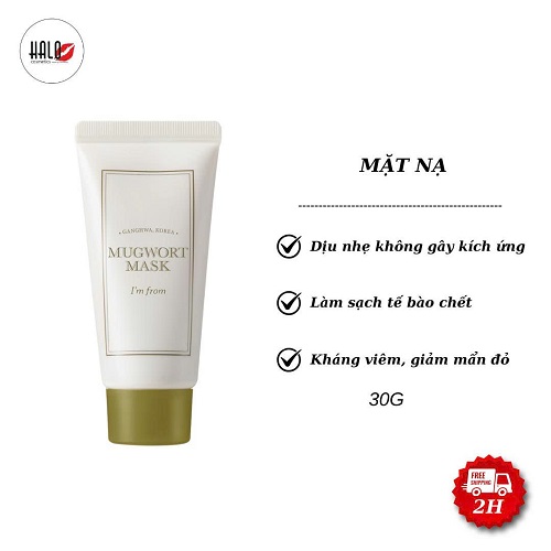 Mặt Nạ Ngải Cứu Dịu Da I'm From Mugwort Mask 30g (Mini Size)