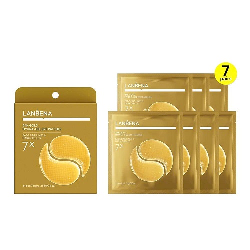 Mặt Nạ Mắt Lanbena Hydra Gel Eye Patches Giúp Giảm Quầng Thâm 14 Miếng/7 Đôi