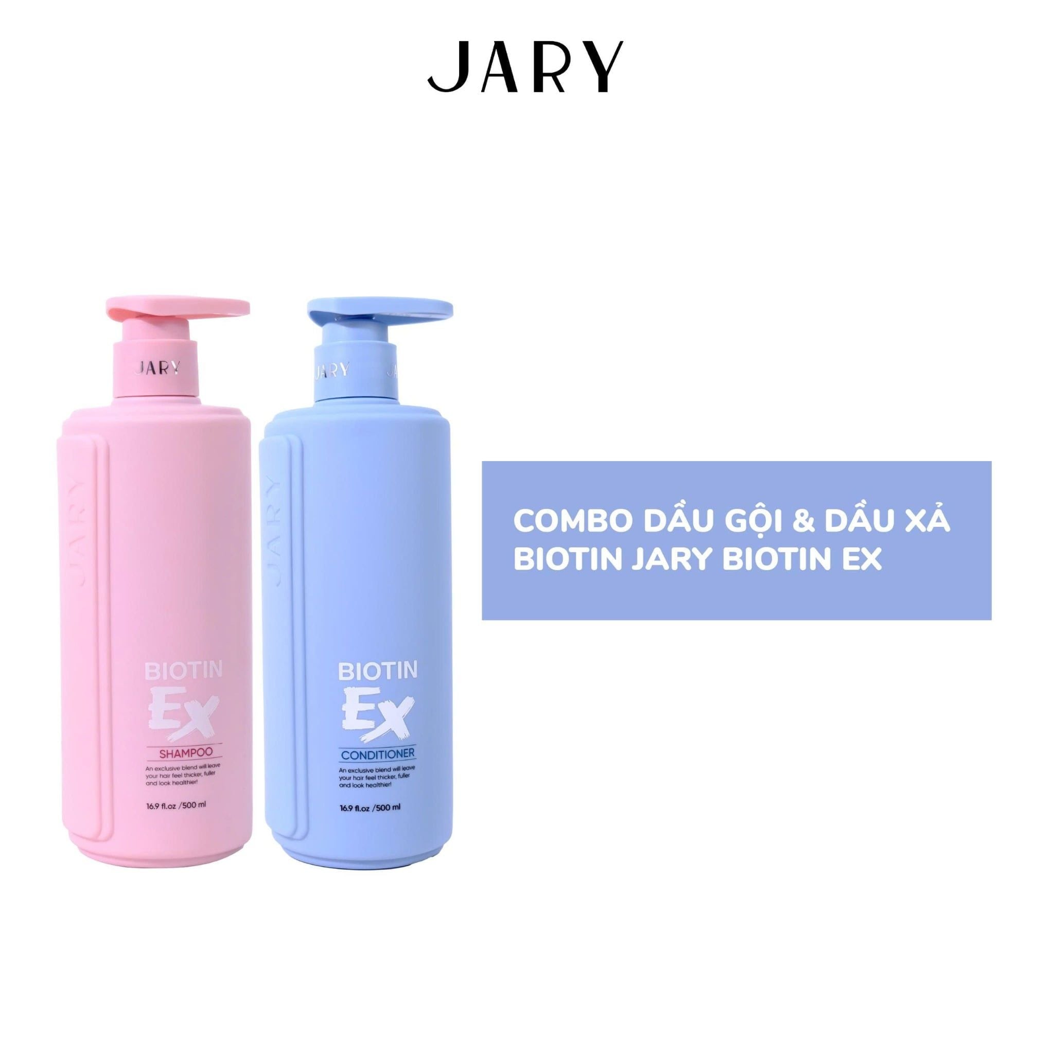 Dầu gội Biotin Jary Biotin Ex Shampoo và Dầu xả Biotin Jary Biotin Ex Conditioner 500ml
