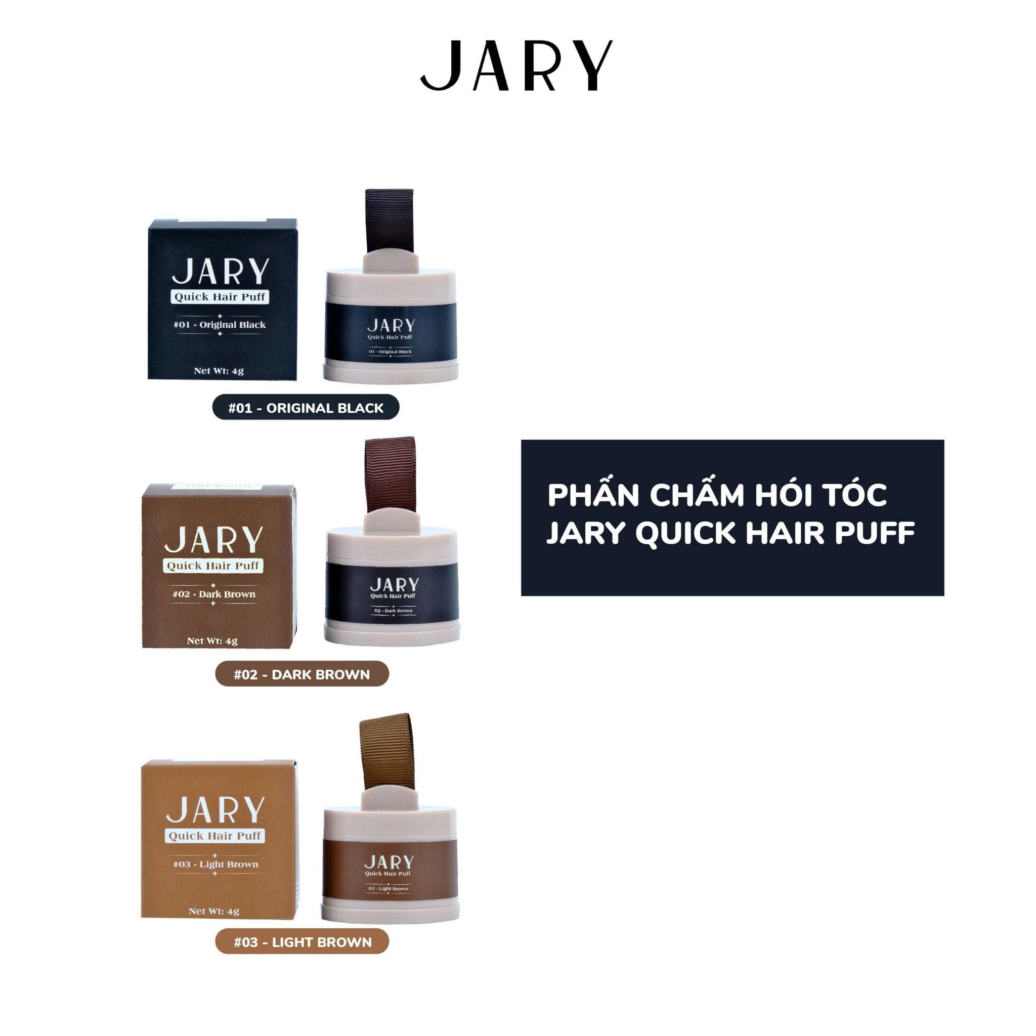 Phấn chấm hói tóc Jary Quick Hair Puff