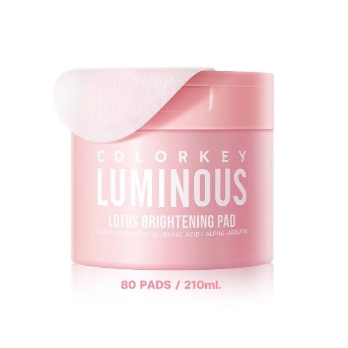 Toner Pad Cấp Ẩm & Dưỡng Sáng Colorkey Luminous Lotus Brightening Pad