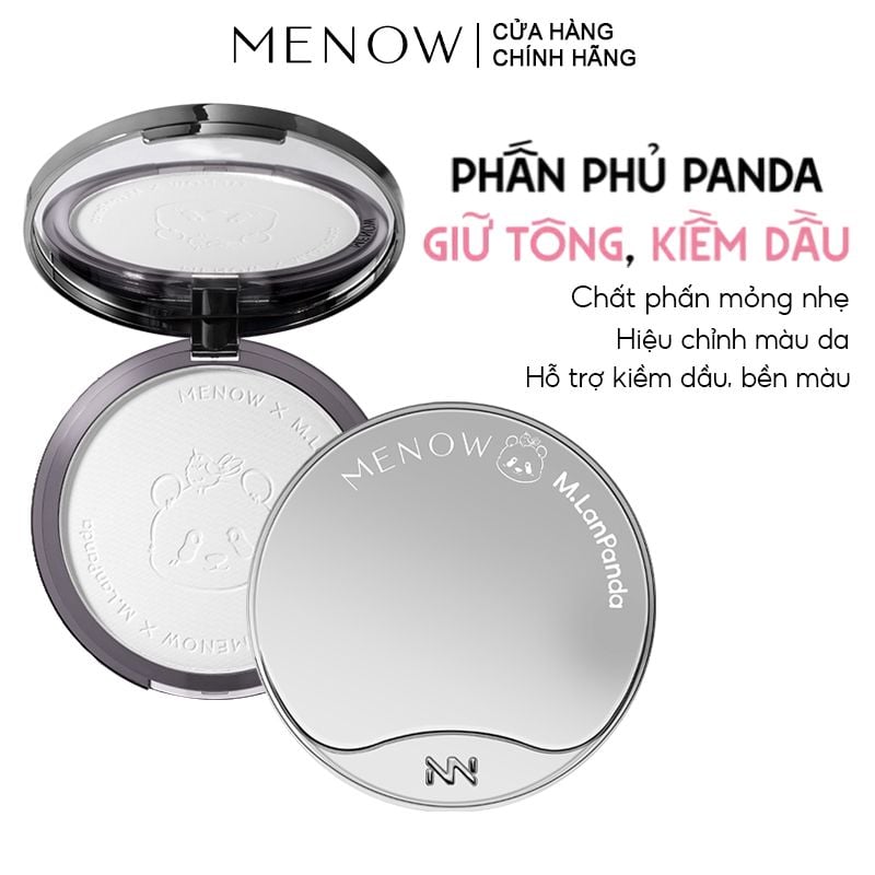 Phấn Phủ MENOW x MENGLAN PANDA Dạng Nén Velvet Mist Complexion Powder 21g