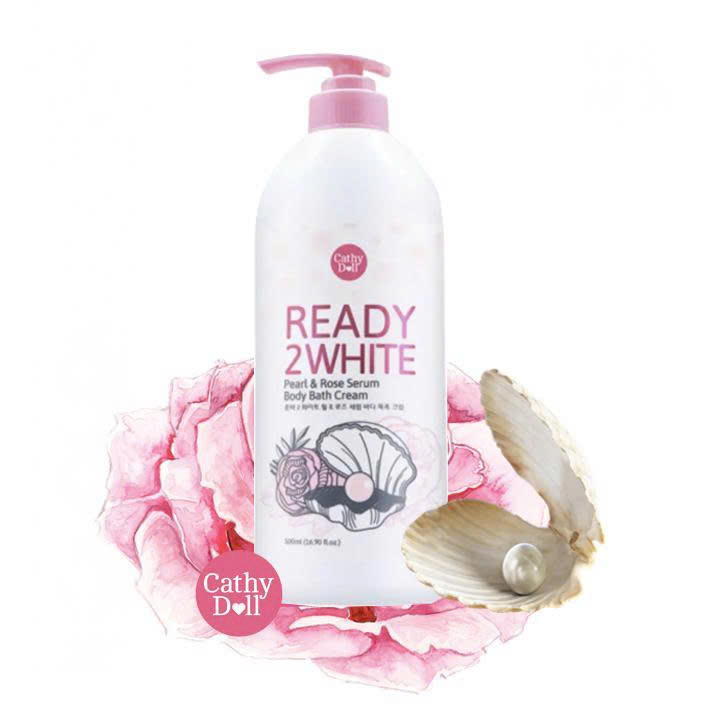 Sữa Tắm Cathy Doll Sáng Da Chiết Xuất Ngọc Trai & Hoa Hồng 500ml