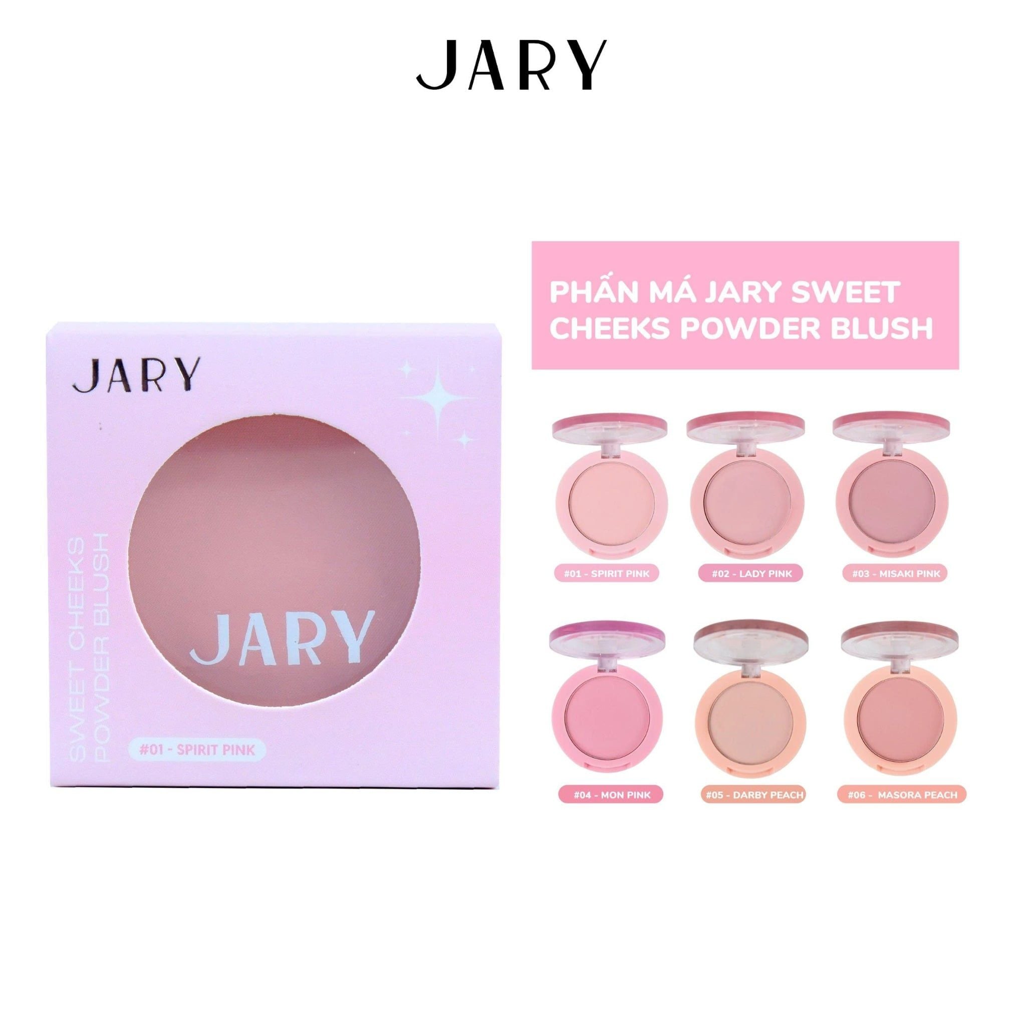 Phấn má Jary Sweet Cheeks Powder Blush