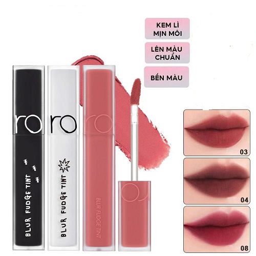 Son Kem Lì Romand Lên Màu Chuẩn, Mịn Môi Blur Fudge Tint 5g