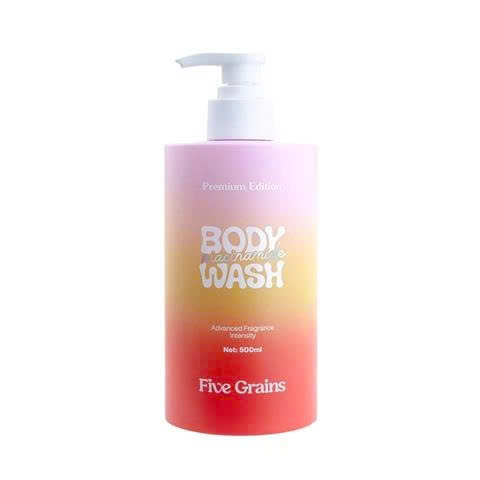 Sữa tắm Cao cấp Five Grains giúp dưỡng trắng da Niacinamide lưu hương nước hoa 500ML phiên bản nâng cấp