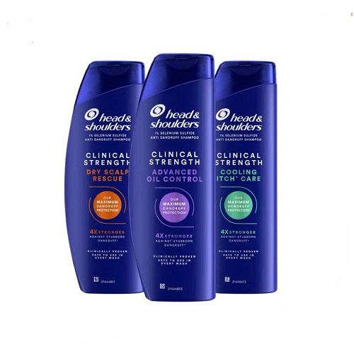 Dầu gội làm sạch và ngăn ngừa gàu Head & Shoulders Clinical Strength 400ml