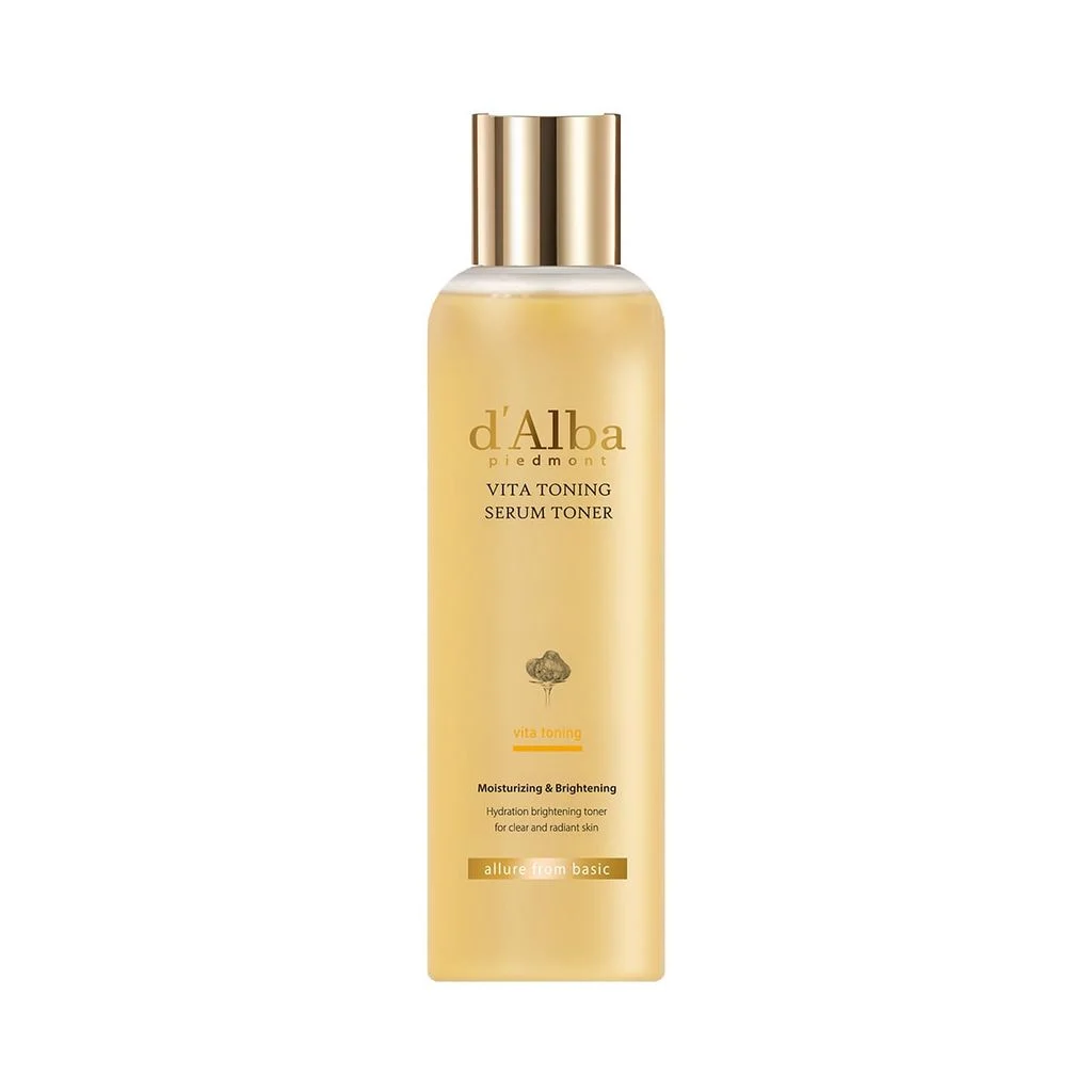 Nước Hoa Hồng D’Alba Cải Thiện Lỗ Chân Lông, Dưỡng Ẩm Vita Toning Serum Toner 180ml