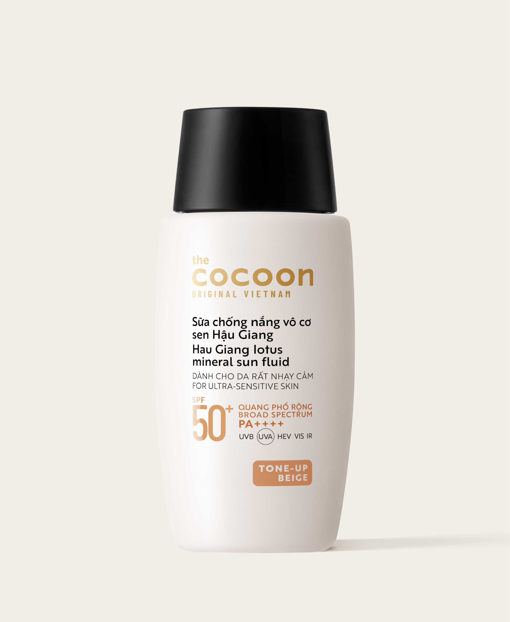 Sữa chống nắng vô cơ Sen Hậu Giang 50ml - Tone up Beige