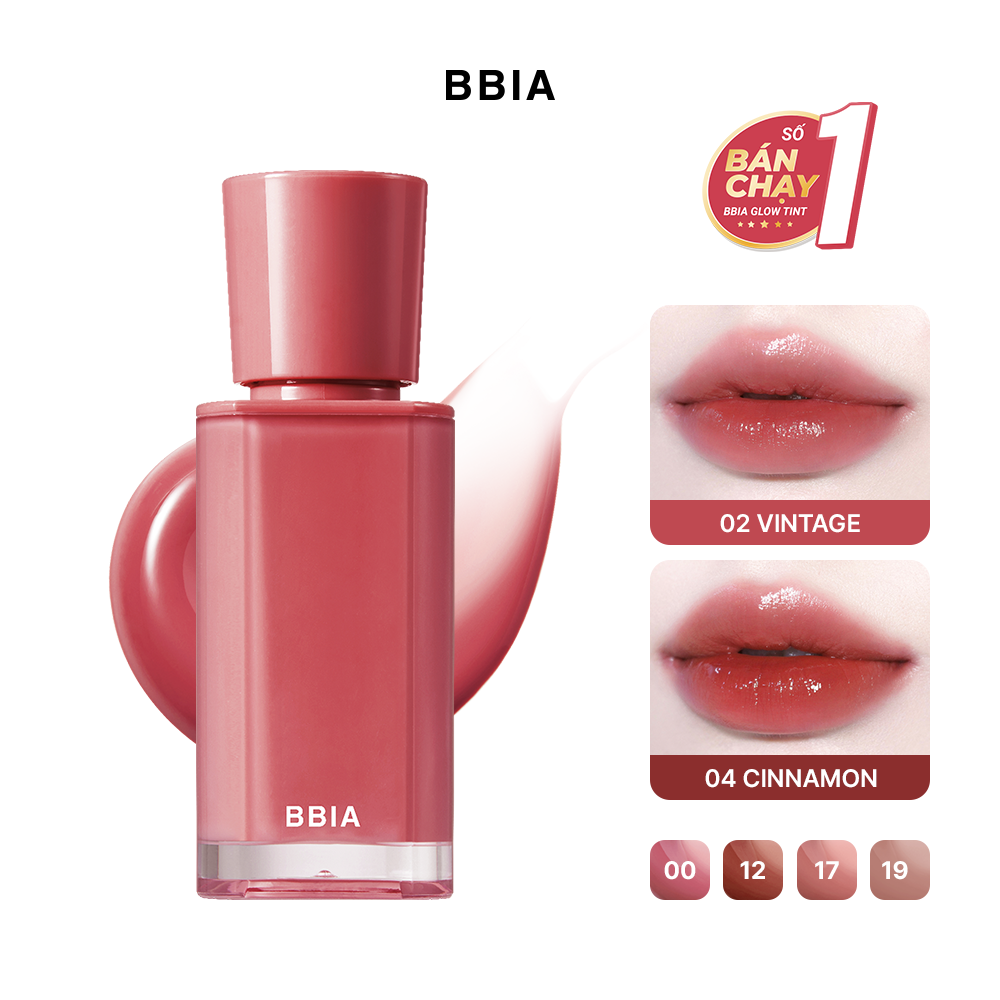 Son Tint Bóng Bbia Glow Lip Tint Watercolor Edition 3.2g